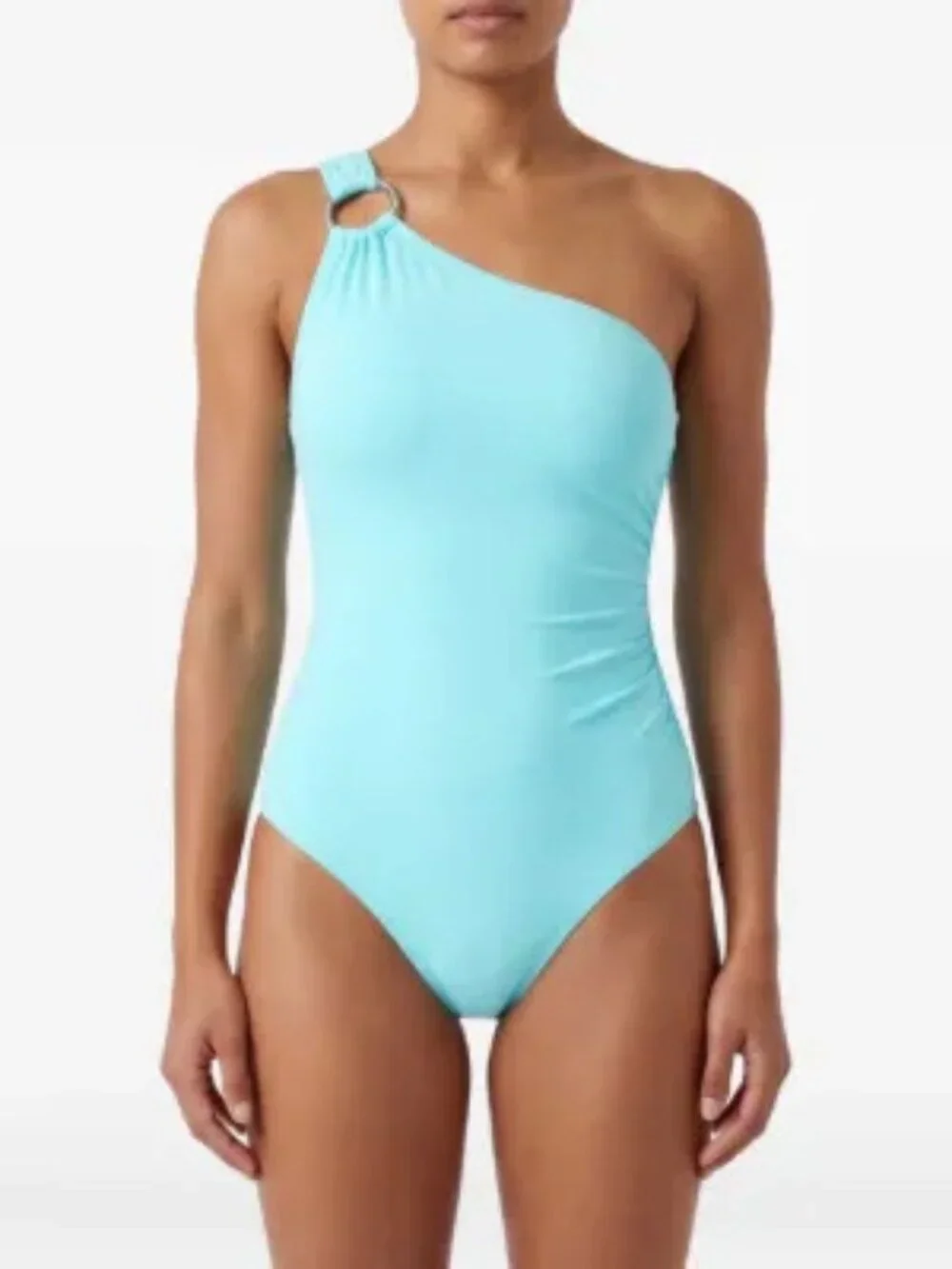 ✨ Michael Kors Embellished One-Shoulder Underwire One-Piece Swimsuit Size 6 NWT